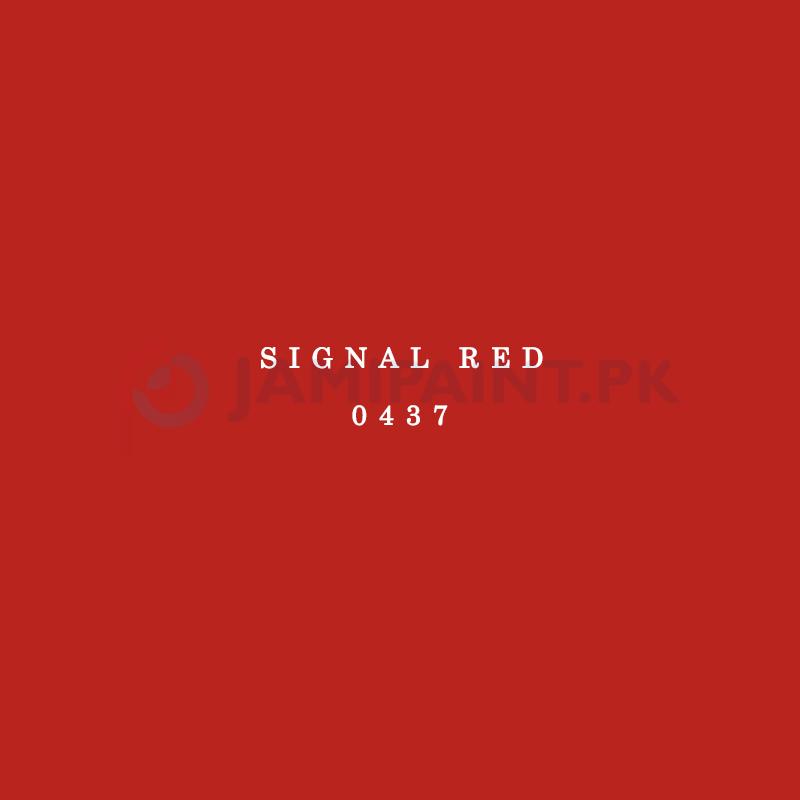 signal red enamel paint