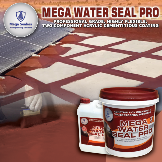 Mega Water Seal Pro Professional Grade Acrylic Cementitious - Image 1