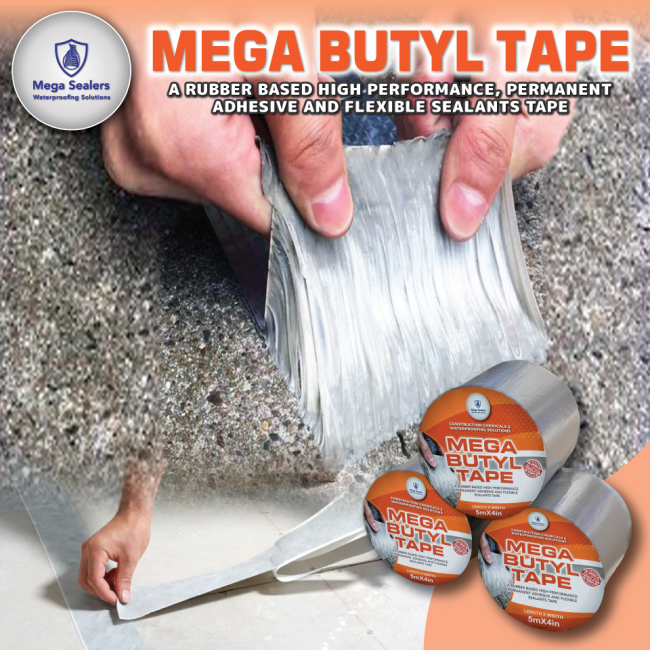 Mega Butyl Tape Rubberized Adhesive - Image 1